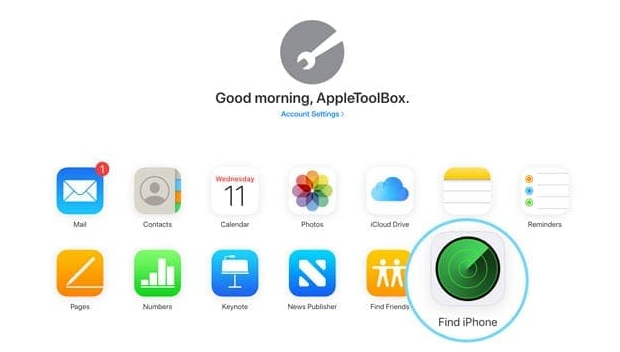 Trova iPhone su iCloud