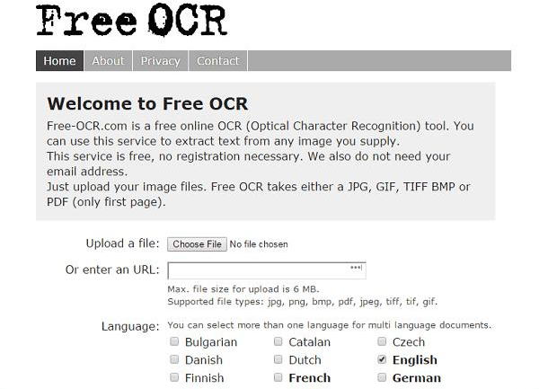 OCR gratuito