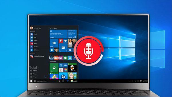 registratore audio di windows 10