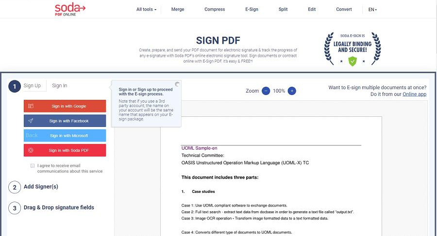 Firma PDF online