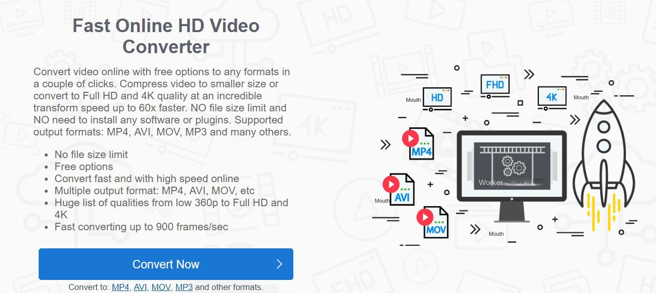 Strumento di conversione di formato online HDconvert.com