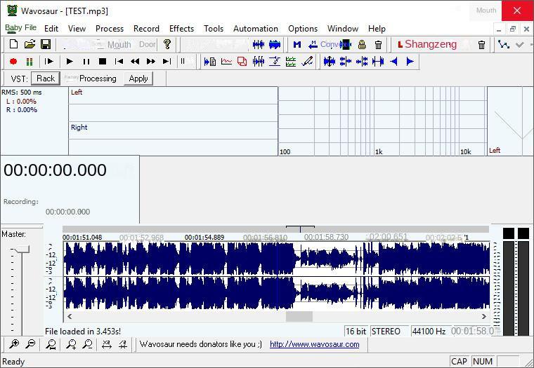 Software di registrazione Wavosaur