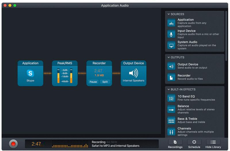 Software di registrazione Audio Hijack