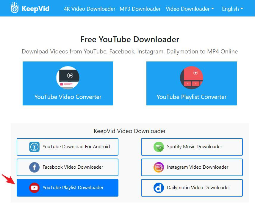 Strumento per il download online di KeepVid