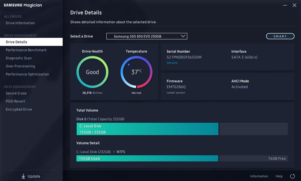 Samsung SSD Magician per Windows - Scaricatelo gratuitamente da Uptodown