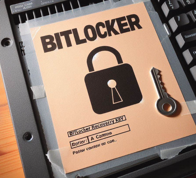 Chiave di recupero BitLocker su una stampa