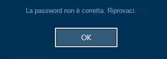 la password di accesso a Windows non è corretta