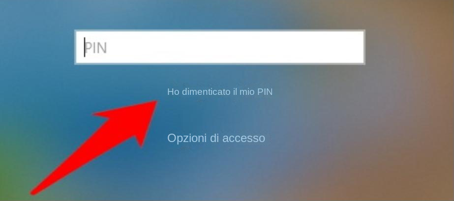 Ho dimenticato il PIN