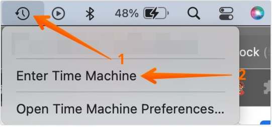 Entrare in Time Machine MacOS