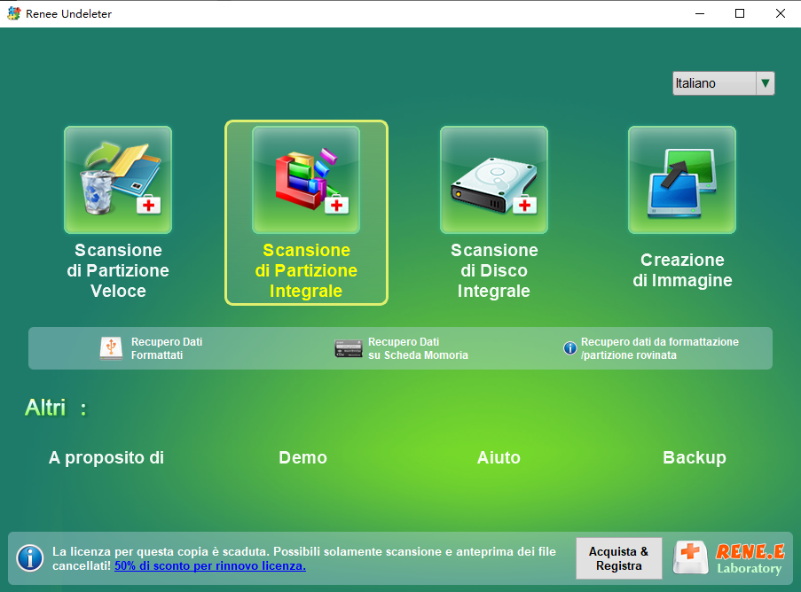 Scansione di Partizione Integrale