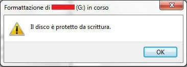 Questo disco è protetto dalla scrittura