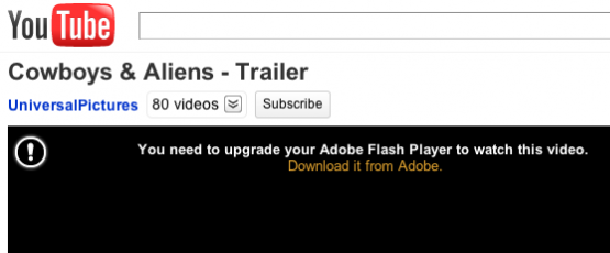 aggiornare adobe flash player per guardare i video