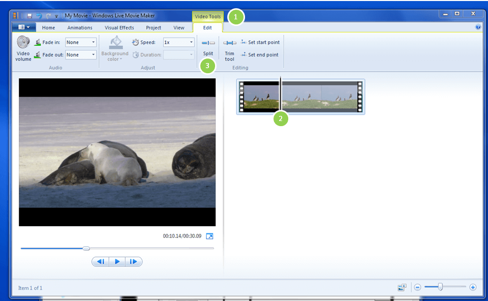 utilizzare windows movie maker per dividere i video