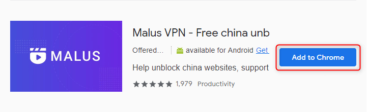 aggiungere malus vpn a chrome