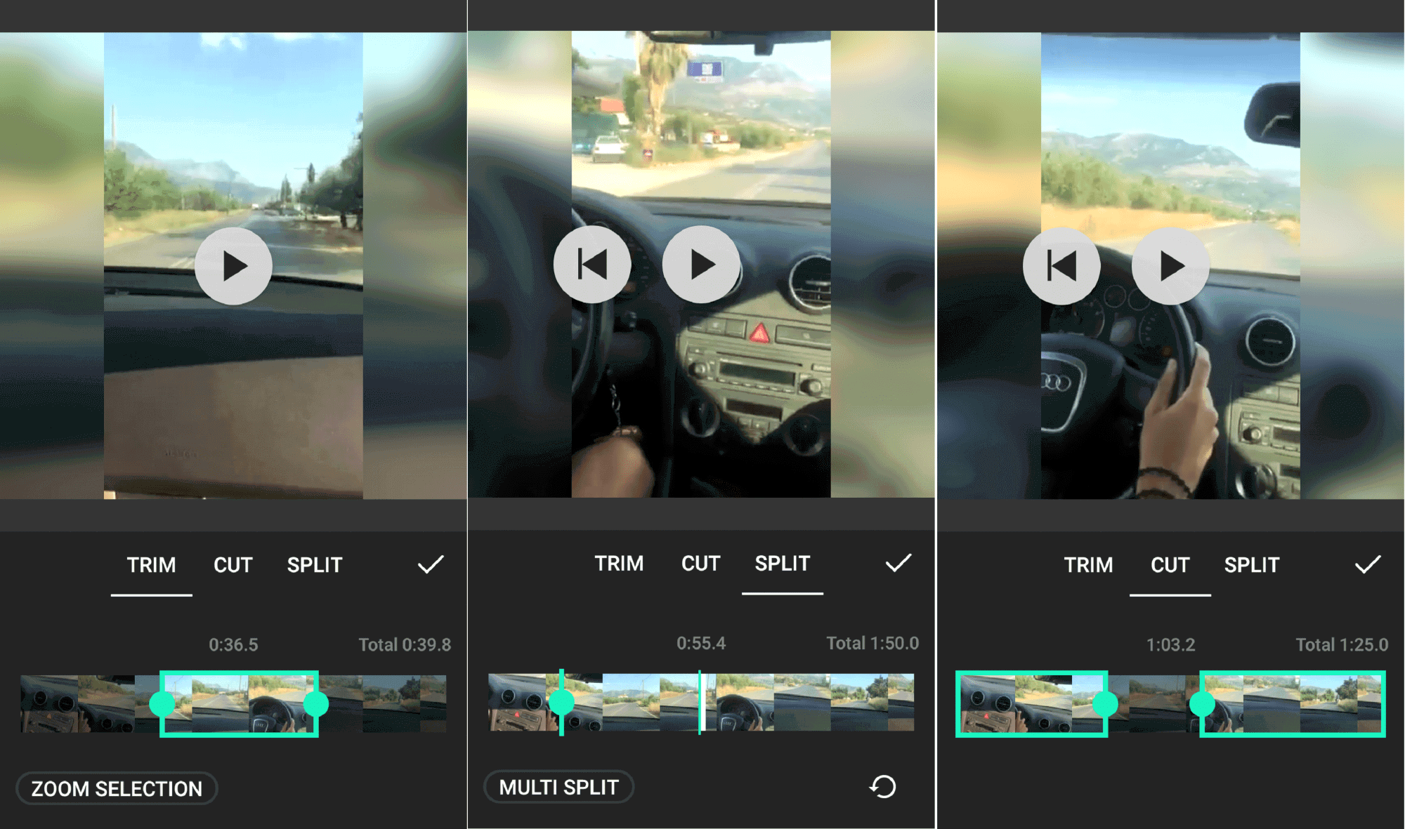 tagliare video su Android inshot video editor