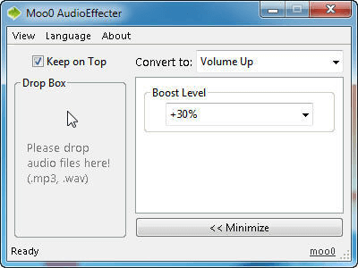 moo0 audio effecter è un normalizzatore di volume mp3