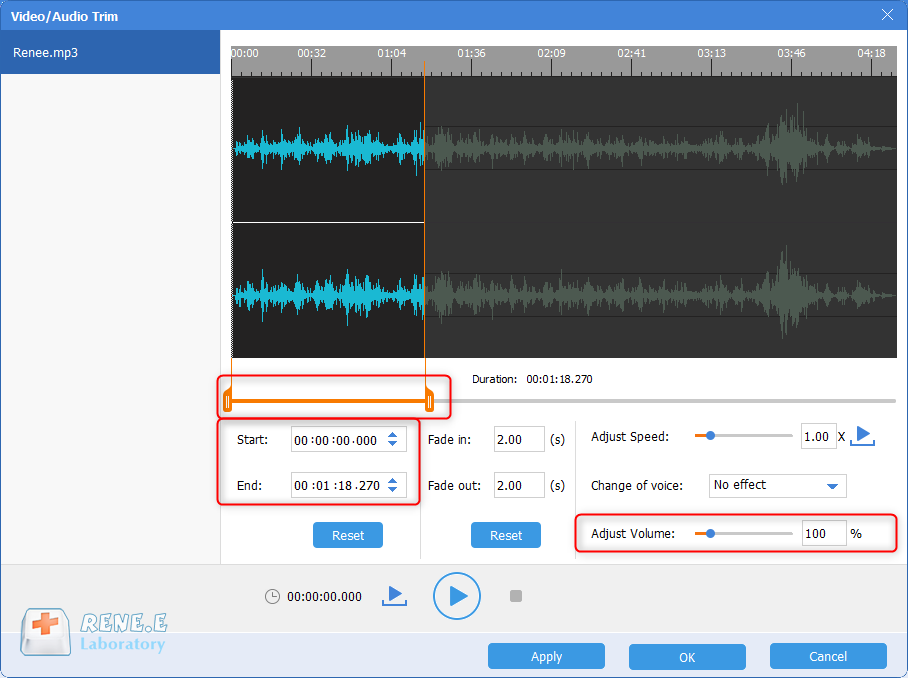 come modificare la musica e prendere gli strumenti audio renee come normalizzatore di volume mp3 per regolare