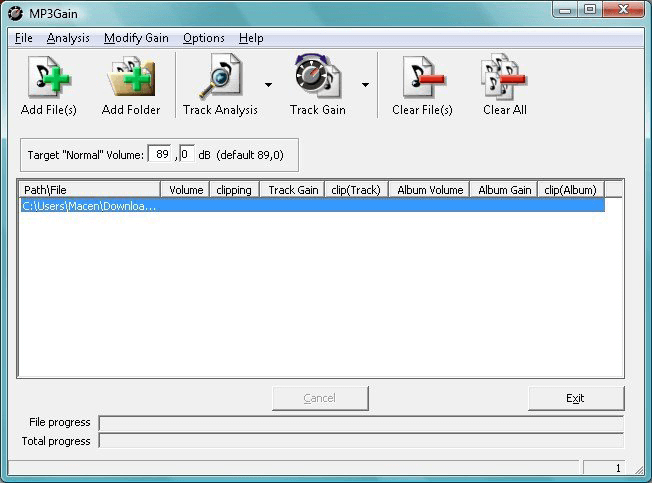 mp3gain è un normalizzatore di volume mp3