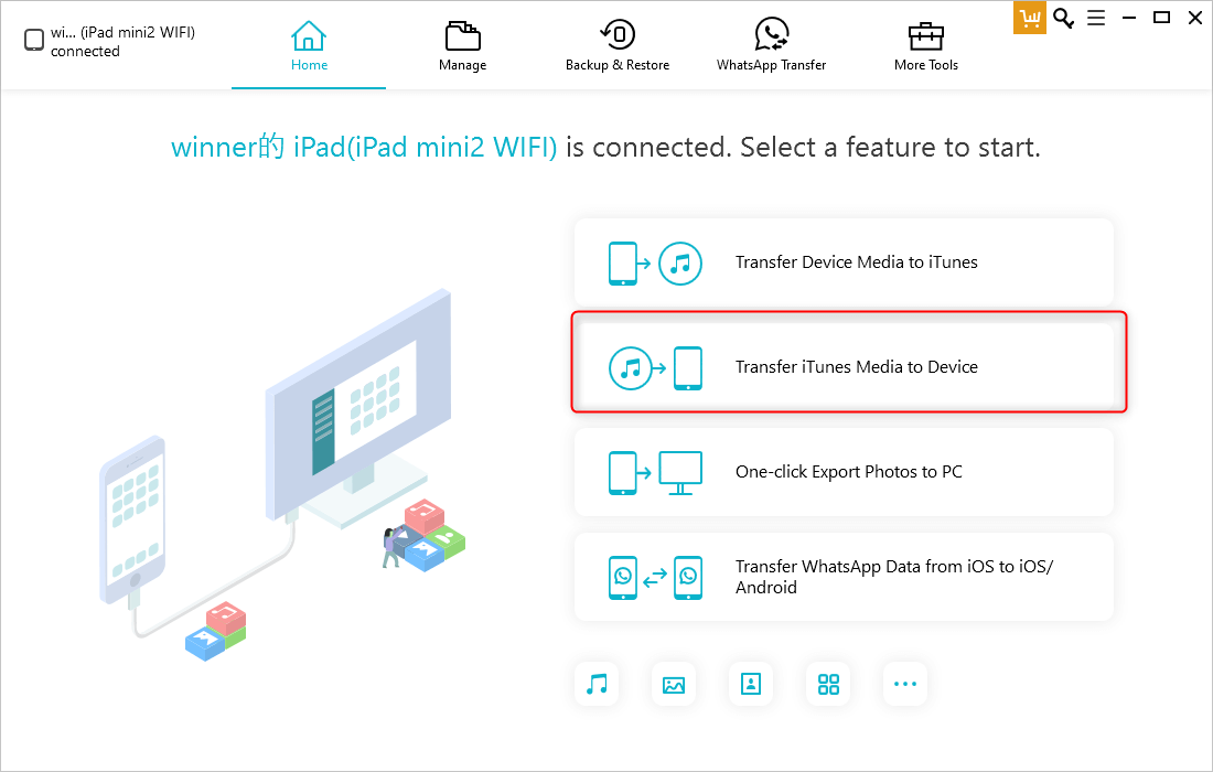 utilizzare tenorshare per trasferire la musica sul dispositivo