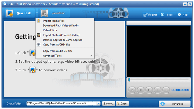 utilizzare total video converter per convertire il formato