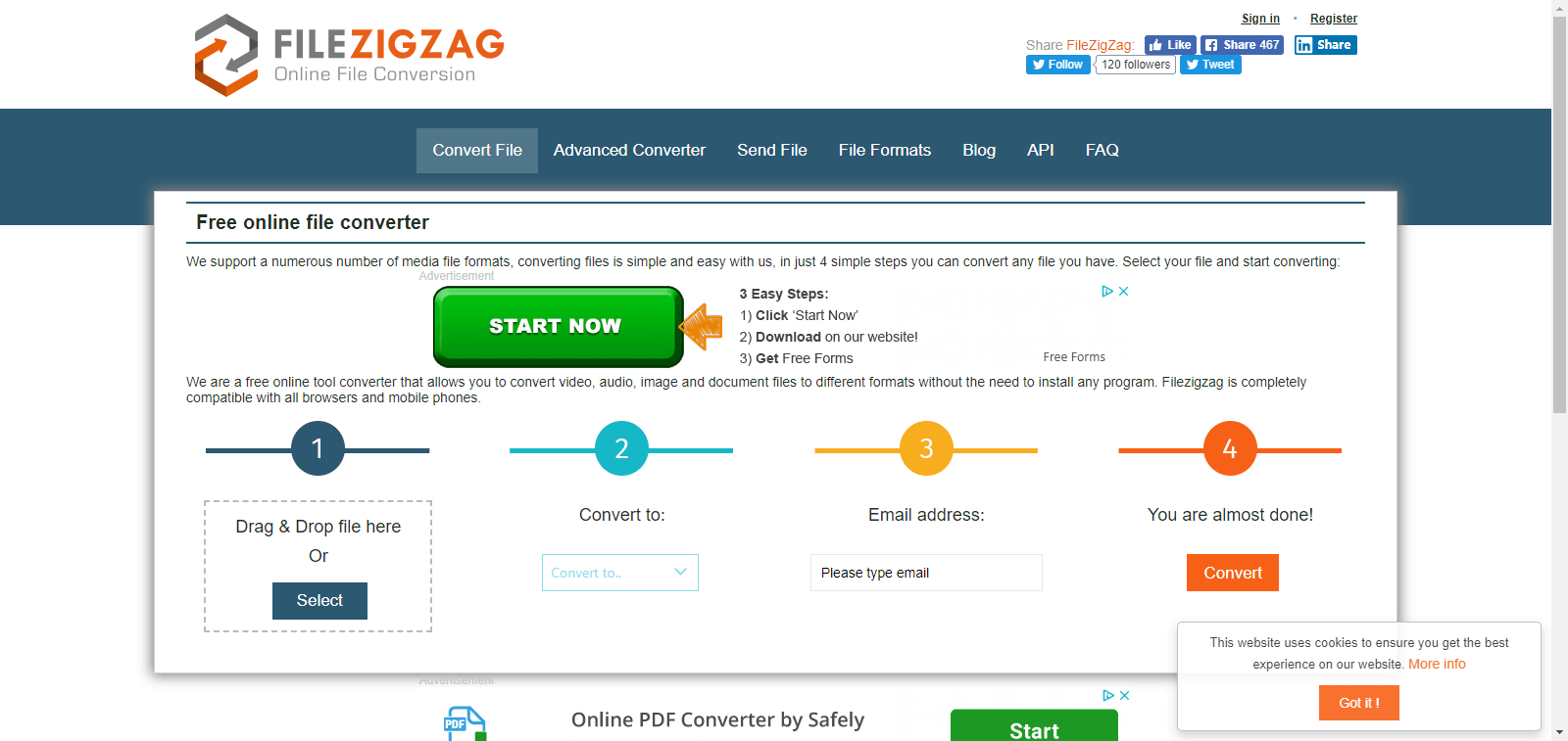 trasferire wav in mp3 con filezigzag