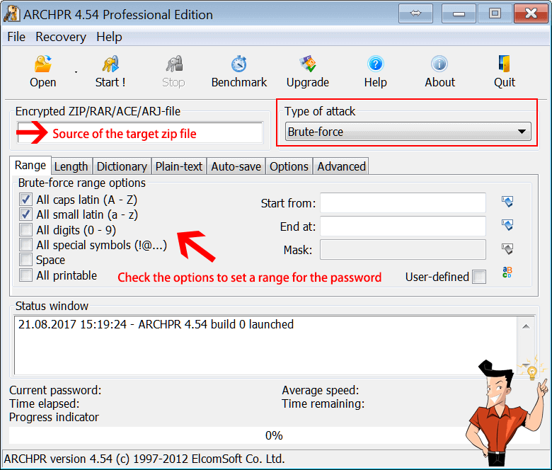 inserire una password in una cartella