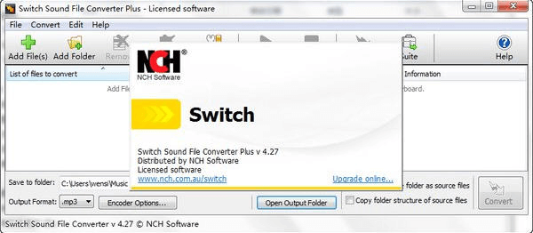 Trasferimento da mp3 a flac con switch