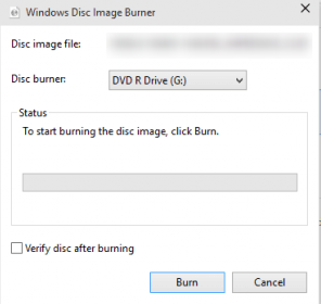 masterizzare video su disco in Windows