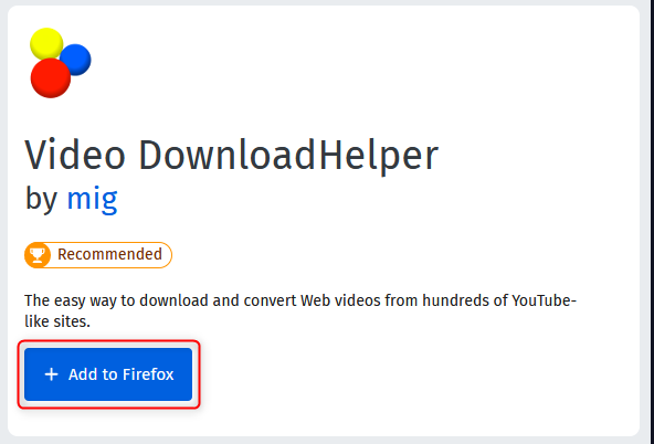 aggiungere l'aiuto per il download di video in firefox