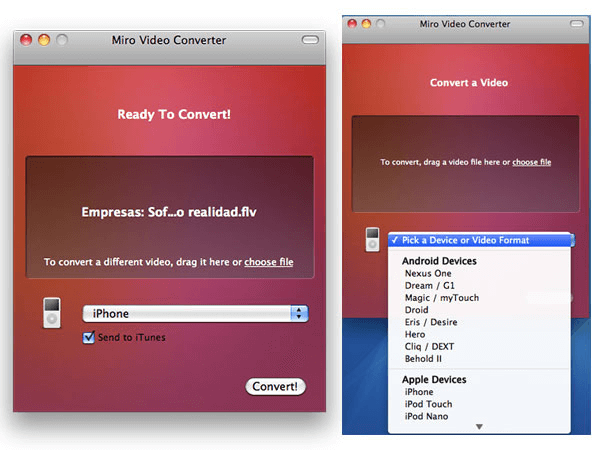 come convertire mov in mp4 mac miro