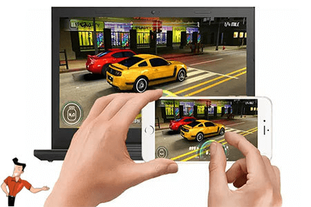 screen mirroring di iphone su pc