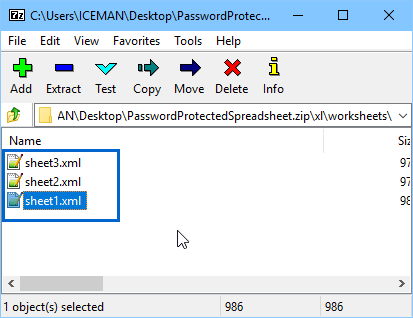 password dimenticata di excel