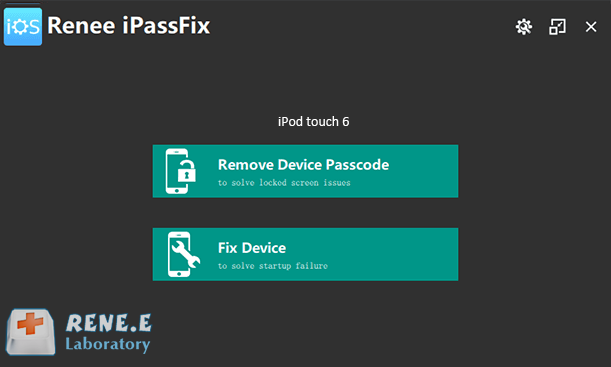 sbloccare il codice di accesso dell'ipod con renee ipassfix