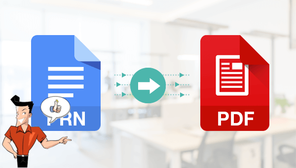 come convertire prn in pdf