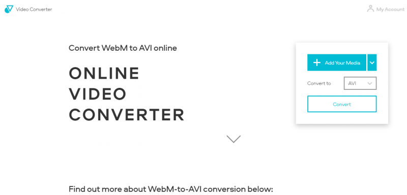 come convertire webm in avi su video converter