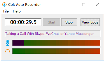 come registrare gli audio del computer e del microfono con il registratore automatico cok