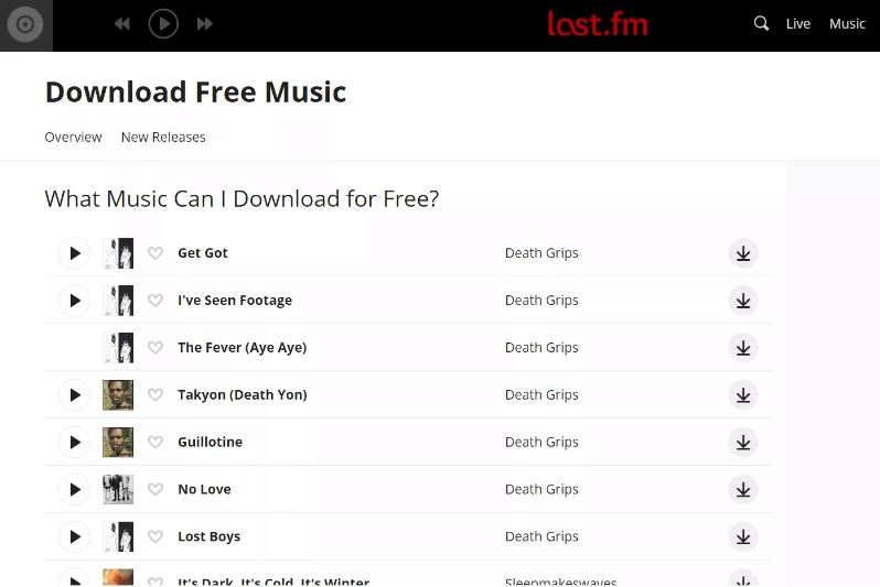 come scaricare musica gratis legalmente da lastfm