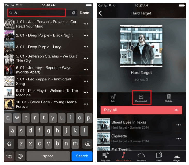 come scaricare musica su iPhone con evermusic